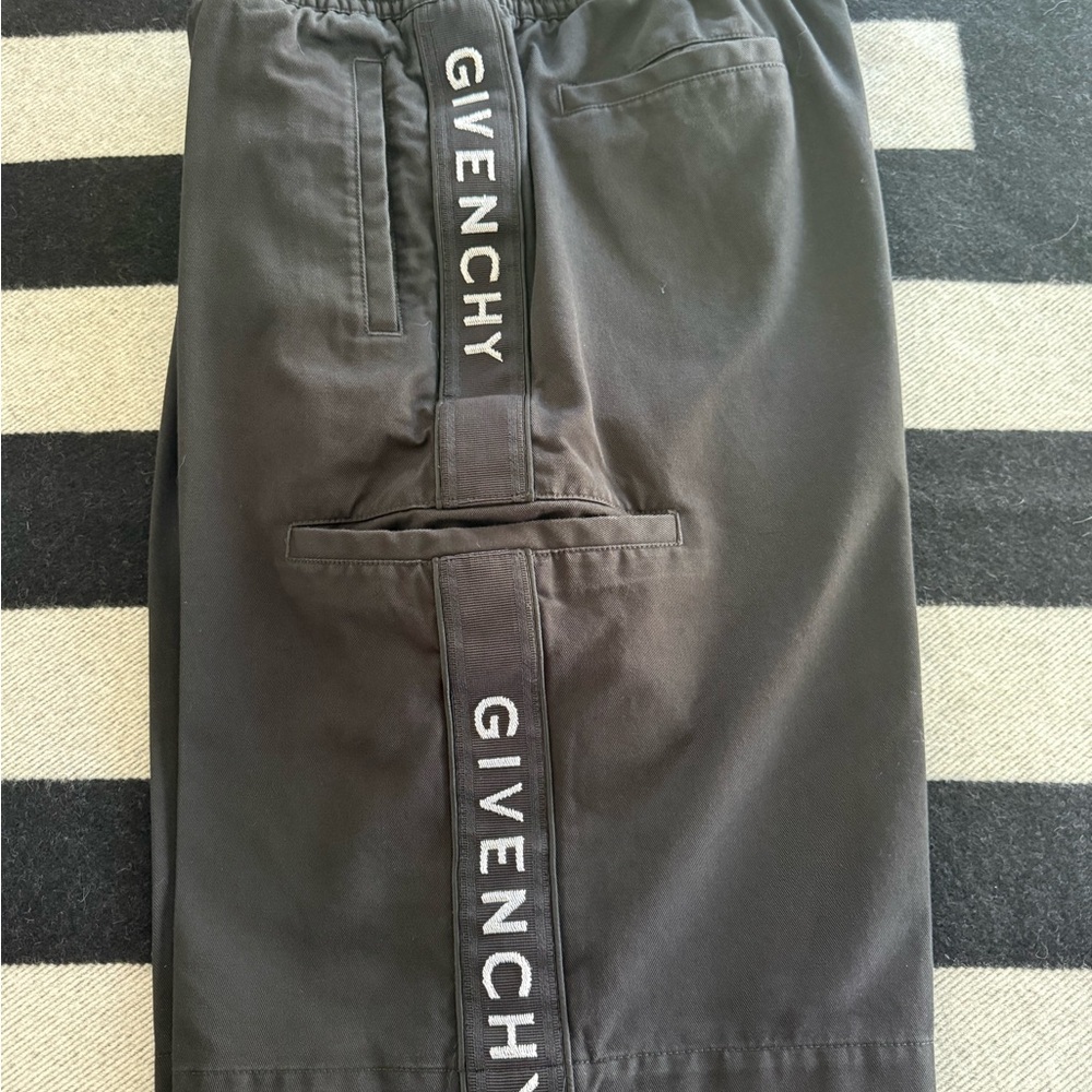 Givenchy Black Logo Tape Track Pants - Picture 2 of 5